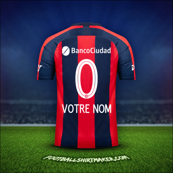 Maillot San Lorenzo 2019 -  votre nom - 0