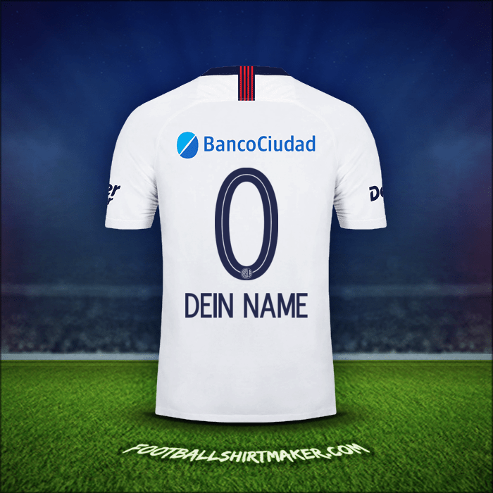 Trikot San Lorenzo 2019 Auswärts -  dein name - 0