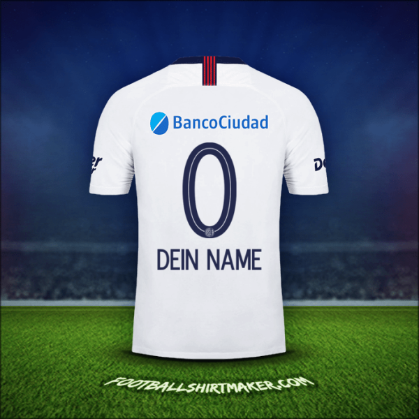 Trikot San Lorenzo 2019 Auswärts -  dein name - 0
