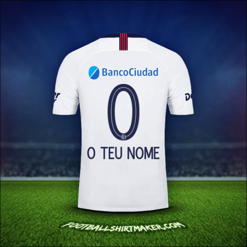 Camisola San Lorenzo 2019 Alternativa -  o teu nome - 0