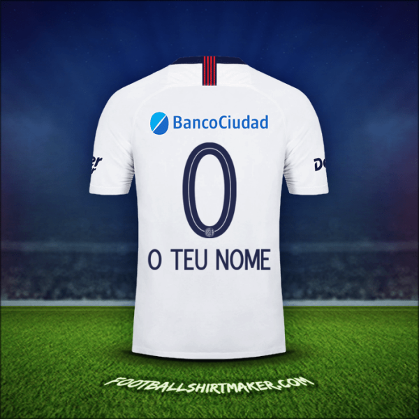 Camisola San Lorenzo 2019 Alternativa -  o teu nome - 0