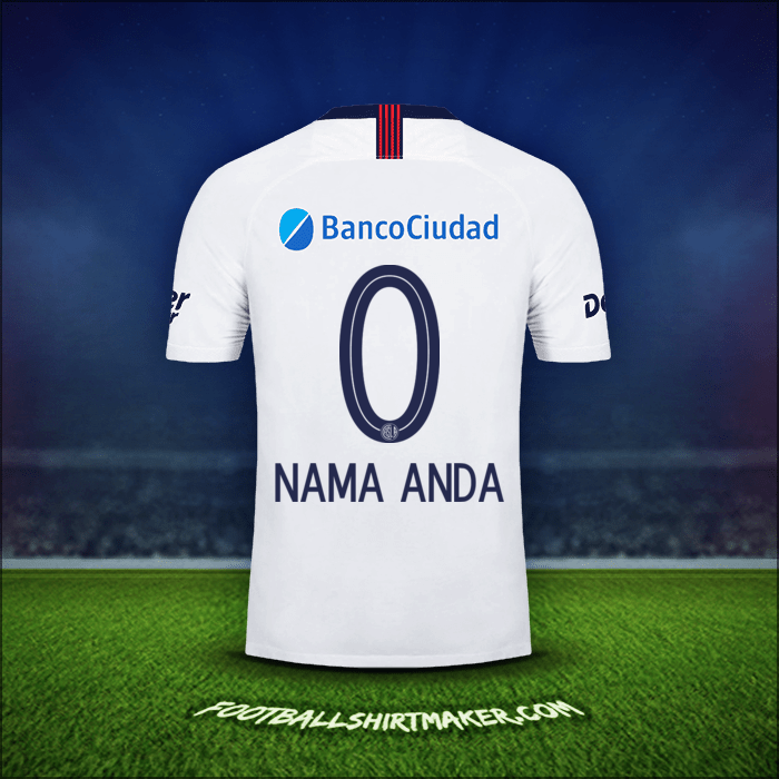 Jersey San Lorenzo 2019 Alternatif -  nama anda - 0