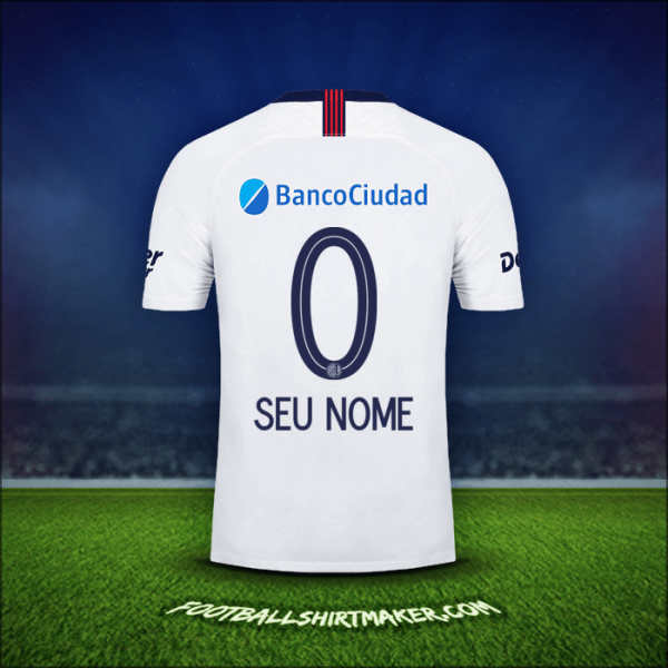 Camisa San Lorenzo 2019 Alternativa -  seu nome - 0