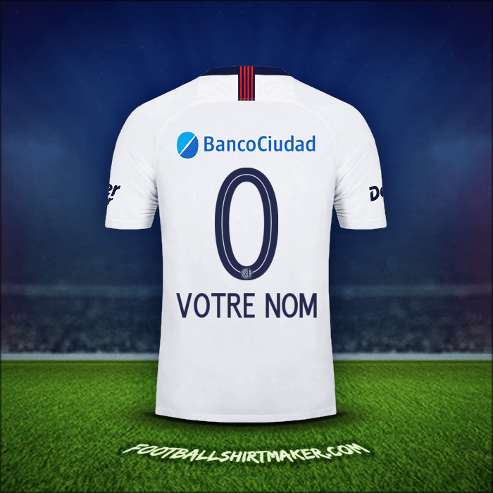 Maillot San Lorenzo 2019 Extérieur -  votre nom - 0