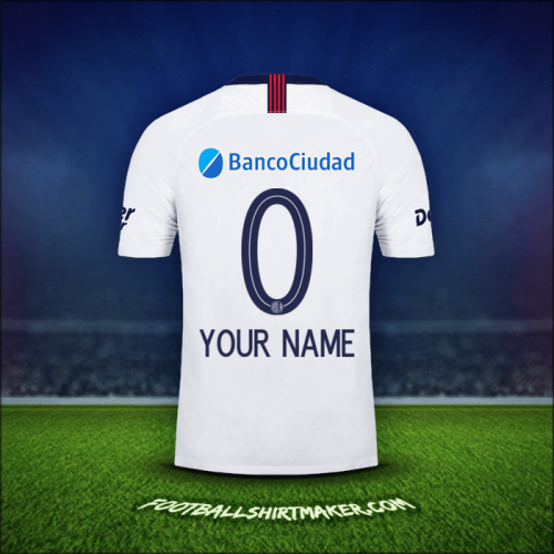Jersey San Lorenzo 2019 Away -  your name - 0