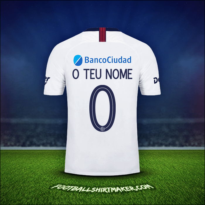 Camisola San Lorenzo Libertadores 2019 Alternativa -  o teu nome - 0