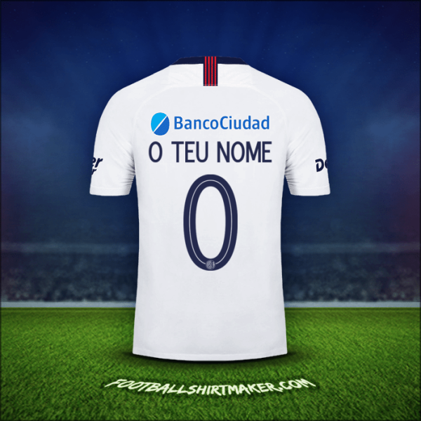 Camisola San Lorenzo Libertadores 2019 Alternativa -  o teu nome - 0