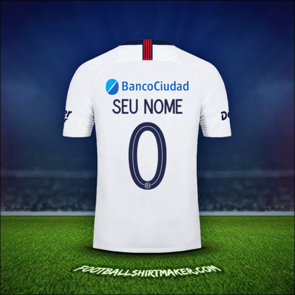 Camisa San Lorenzo Libertadores 2019 Alternativa -  seu nome - 0