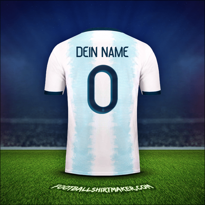 Trikot Argentinien 2019/20 -  dein name - 0