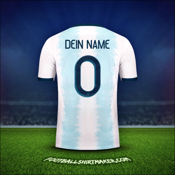 Trikot Argentinien 2019/20 -  dein name - 0