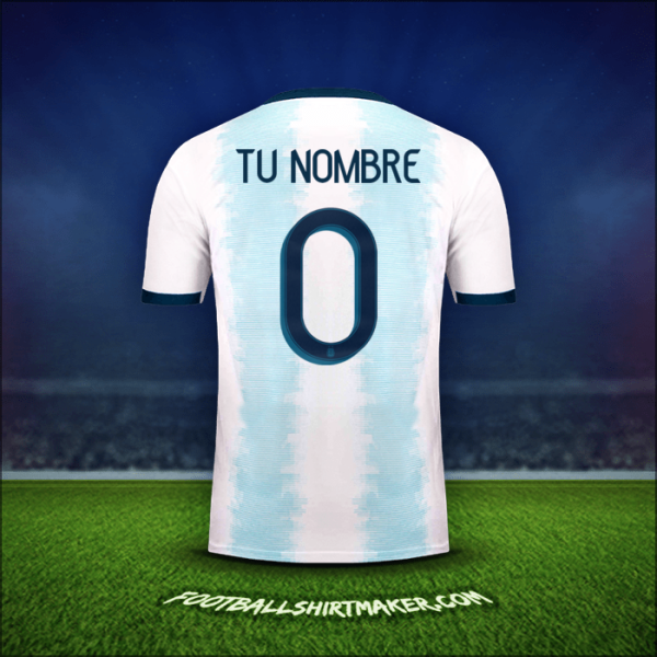 Camiseta Argentina 2019/20 -  tu nombre - 0
