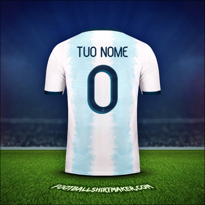 Maglia Argentina 2019/20 -  tuo nome - 0