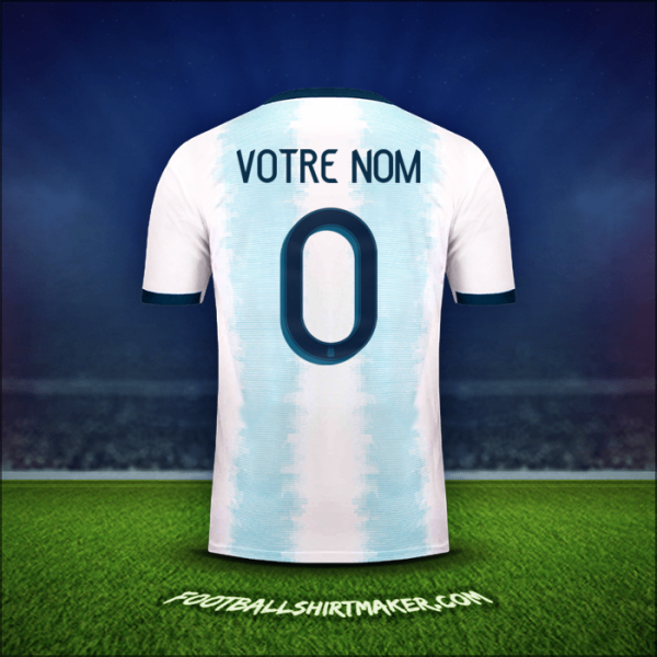 Maillot Argentine 2019/20 -  votre nom - 0