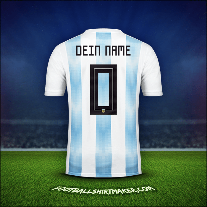 Trikot Argentinien 2018 -  dein name - 0