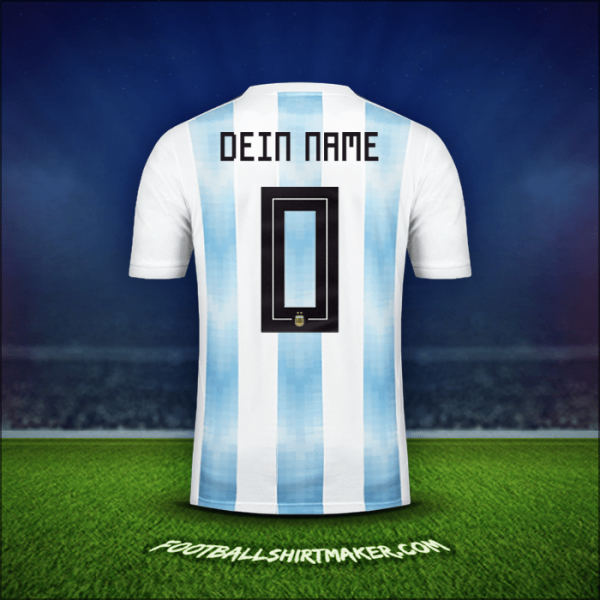 Trikot Argentinien 2018 -  dein name - 0