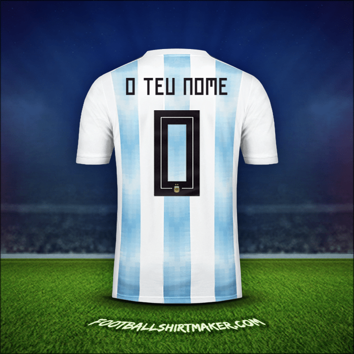 Camisola Argentina 2018 -  o teu nome - 0