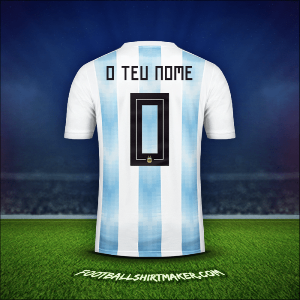 Camisola Argentina 2018 -  o teu nome - 0