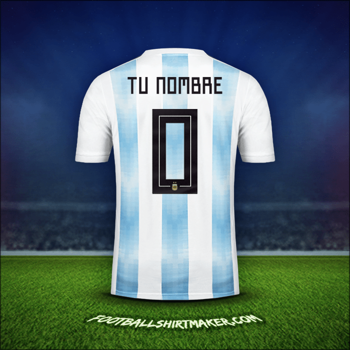 Camiseta Argentina 2018 -  tu nombre - 0