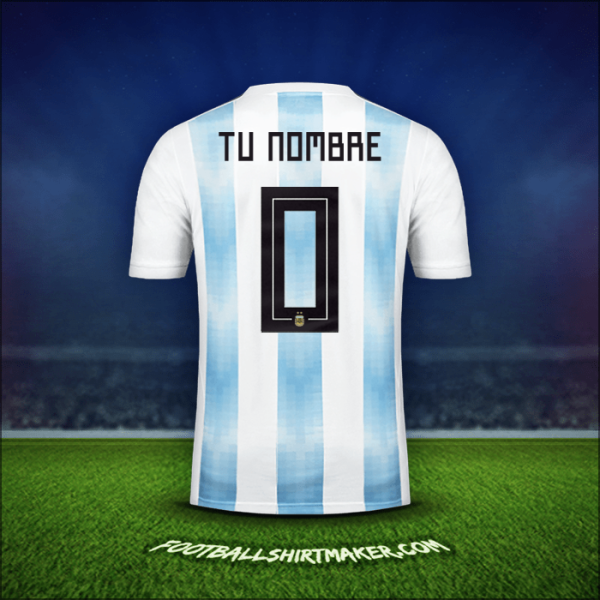 Camiseta Argentina 2018 -  tu nombre - 0