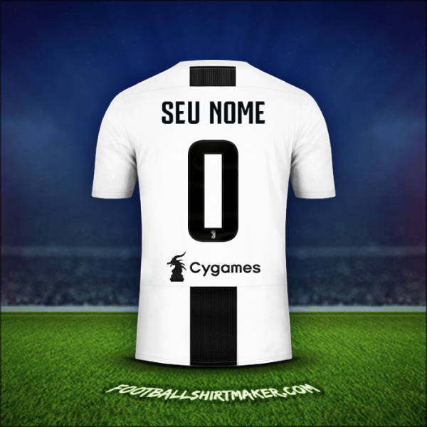 Camisa Juventus FC 2018/19 -  seu nome - 0