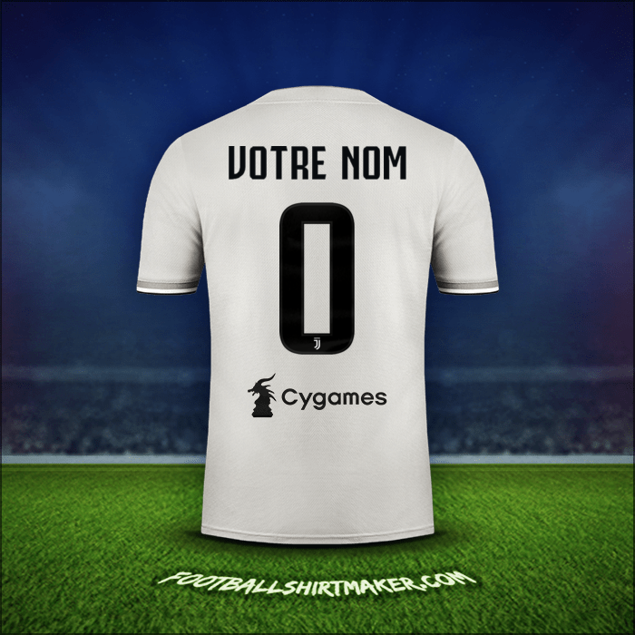 Maillot Juventus FC 2018/19 Extérieur -  votre nom - 0