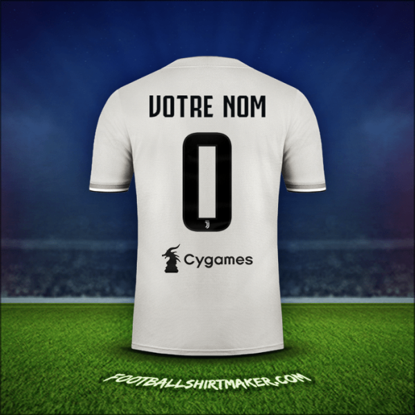 Maillot Juventus FC 2018/19 Extérieur -  votre nom - 0