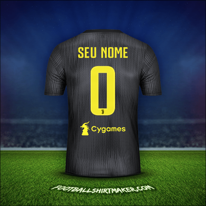 Camisa Juventus FC 2018/19 Terceira -  seu nome - 0