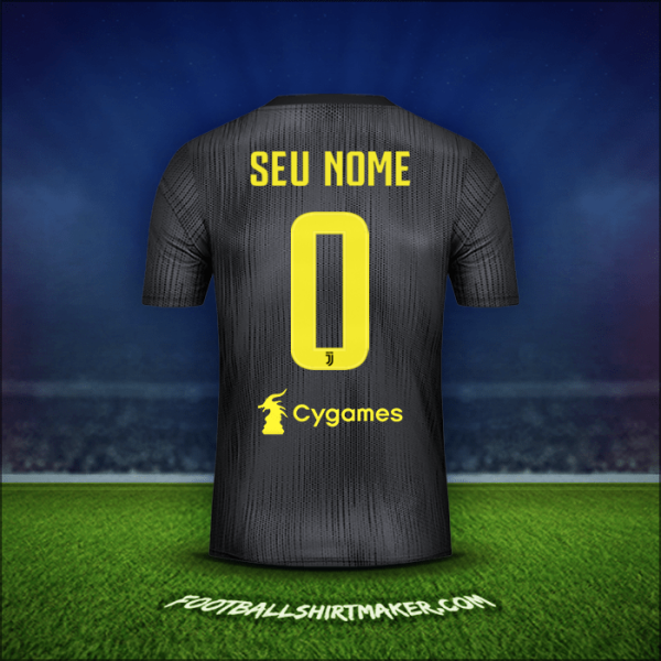 Camisa Juventus FC 2018/19 Terceira -  seu nome - 0