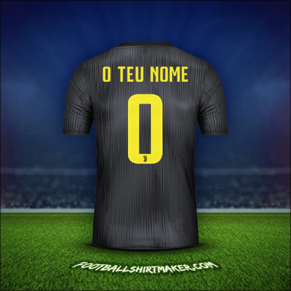 Camisola Juventus FC Cup 2018/19 Terceira -  o teu nome - 0