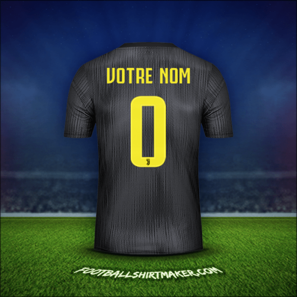 Maillot Juventus FC Cup 2018/19 Troisième -  votre nom - 0