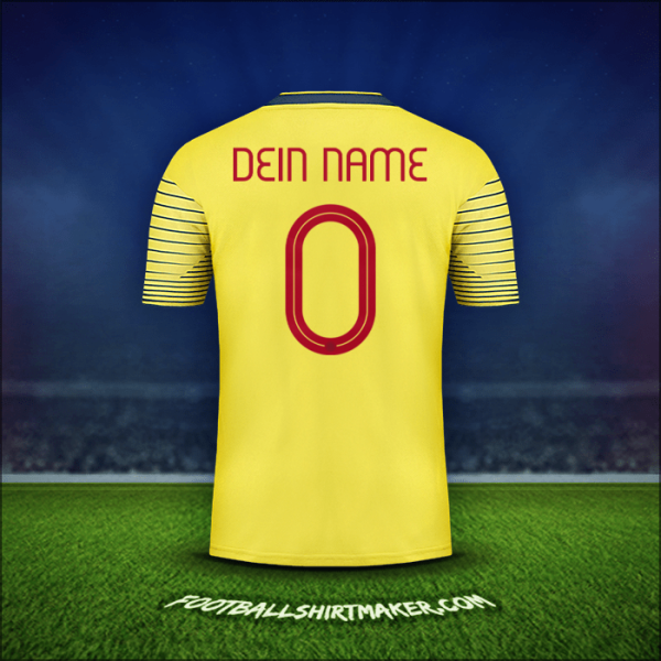Trikot Kolumbien 2019/20 -  dein name - 0