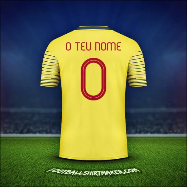 Camisola Colômbia 2019/20 -  o teu nome - 0
