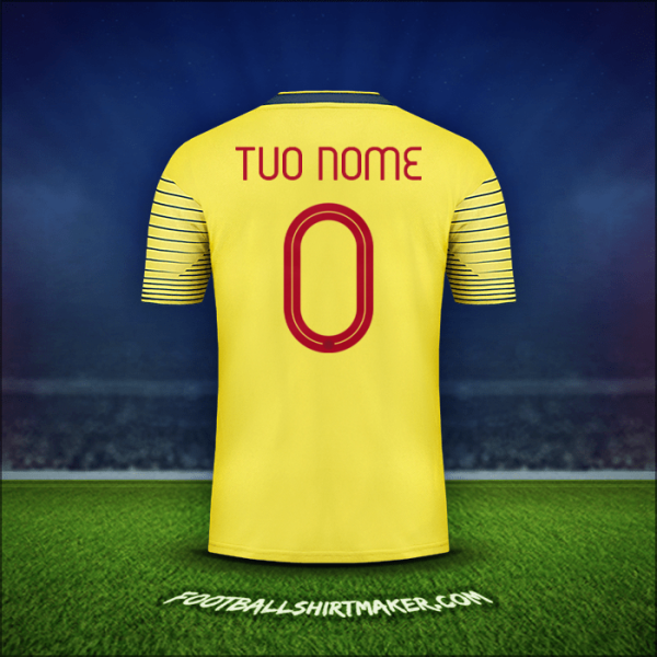 Maglia Colombia 2019/20 -  tuo nome - 0