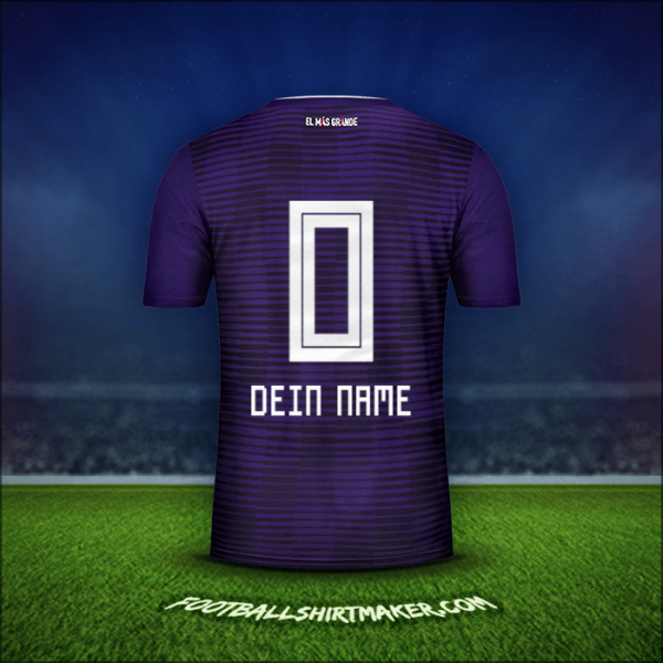 Trikot River Plate 2018 Auswärts -  dein name - 0