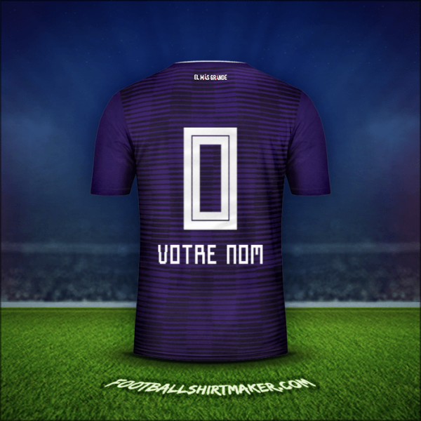 Maillot River Plate 2018 Extérieur -  votre nom - 0