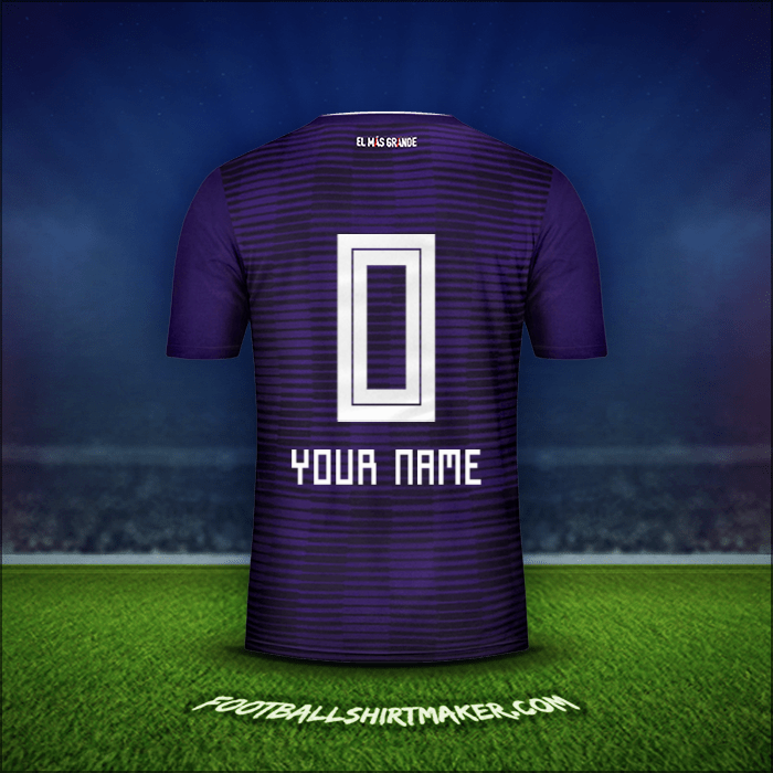 Jersey River Plate 2018 Away -  your name - 0