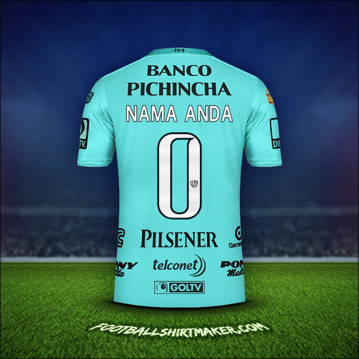 Jersey Barcelona SC 2018 Alternatif -  nama anda - 0