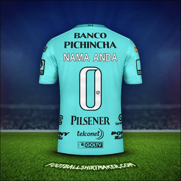 Jersey Barcelona SC 2018 Alternatif -  nama anda - 0
