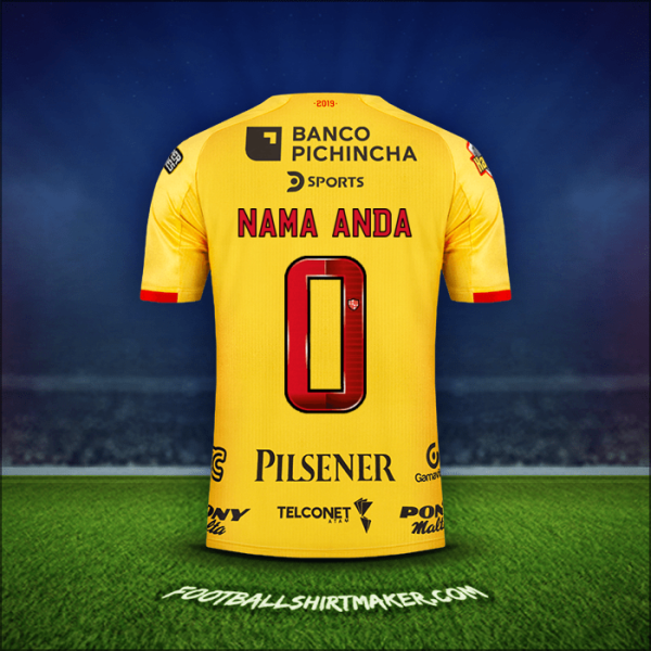 Jersey Barcelona SC 2019 -  nama anda - 0
