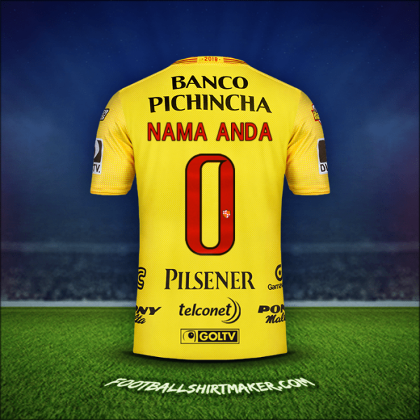 Jersey Barcelona SC 2018 -  nama anda - 0