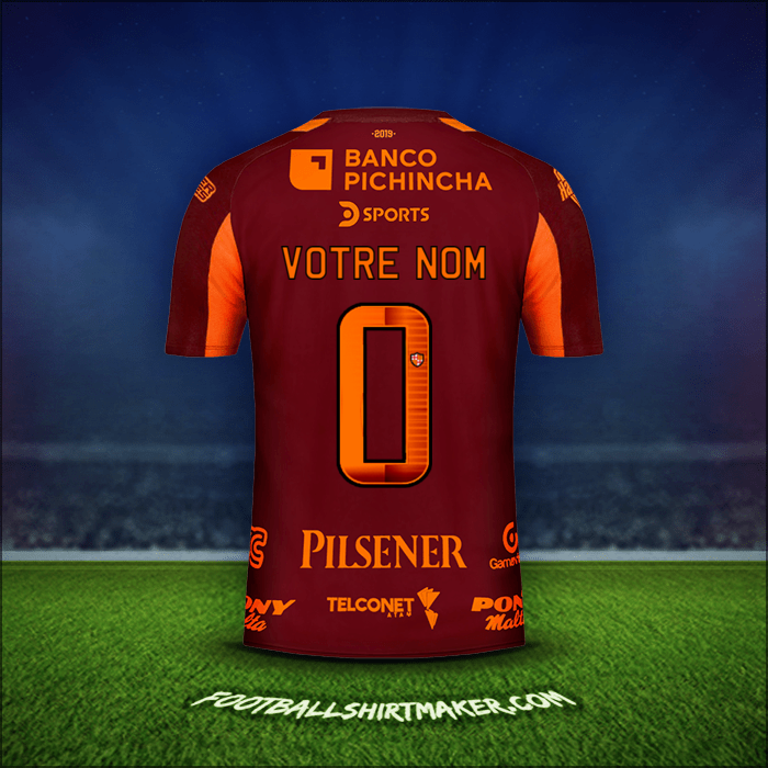 Maillot Barcelona SC 2019 Extérieur -  votre nom - 0