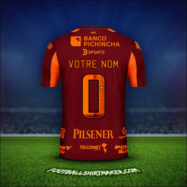 Maillot Barcelona SC 2019 Extérieur -  votre nom - 0