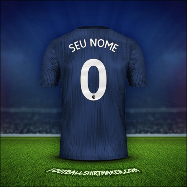 Camisa Manchester United 2018/19 Terceira -  seu nome - 0