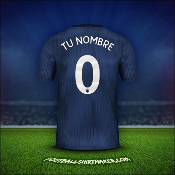 Camiseta Manchester United 2018/19 Tercera -  tu nombre - 0