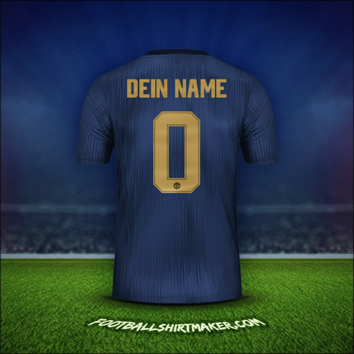Trikot Manchester United Cup 2018/19 Dritte -  dein name - 0
