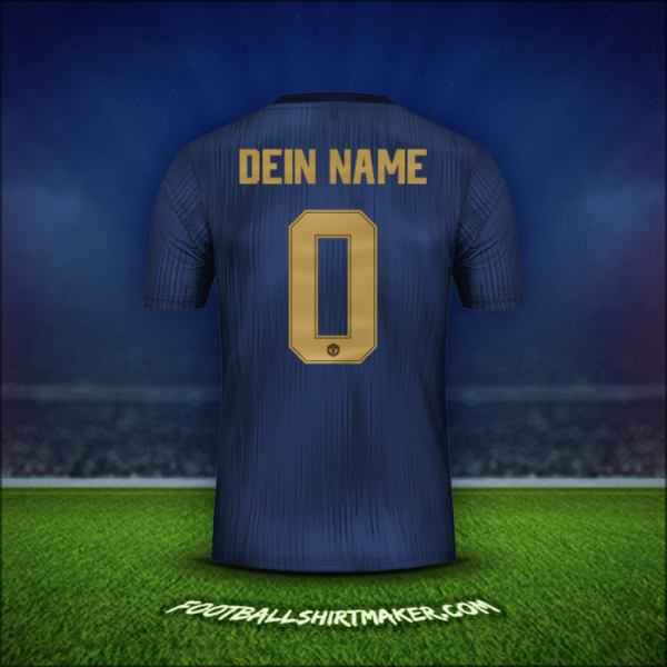Trikot Manchester United Cup 2018/19 Dritte -  dein name - 0