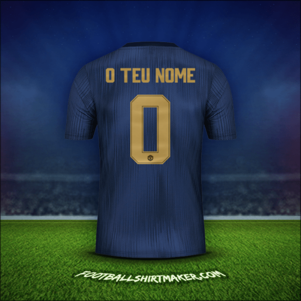 Camisola Manchester United Cup 2018/19 Terceira -  o teu nome - 0