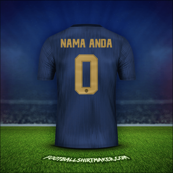 Jersey Manchester United Cup 2018/19 Ketiga -  nama anda - 0