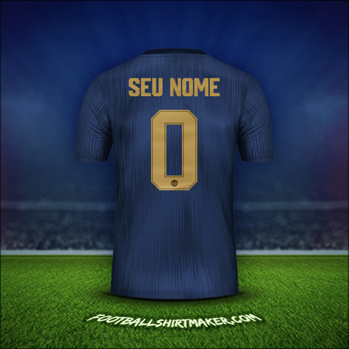 Camisa Manchester United Cup 2018/19 Terceira -  seu nome - 0
