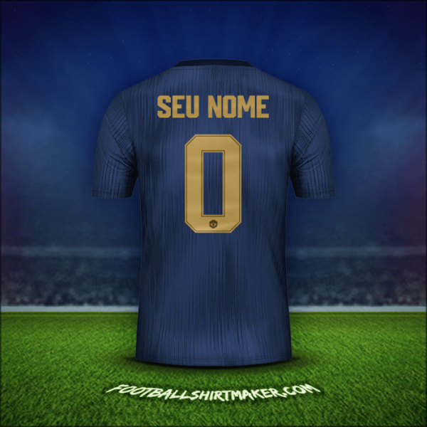 Camisa Manchester United Cup 2018/19 Terceira -  seu nome - 0